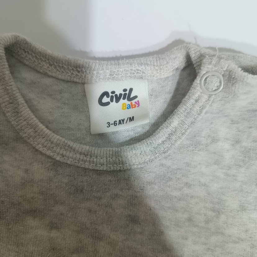 Gri Kız Çocuk Triko Elbise - Görsel 3