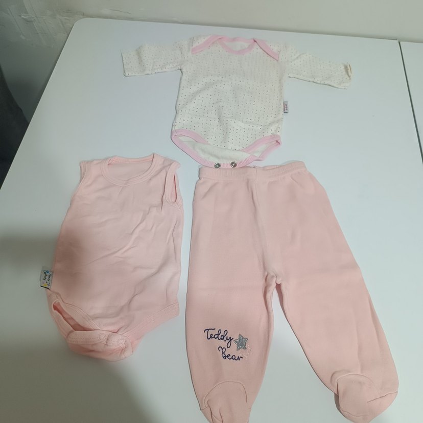 Pembe Bebek Kız 3'lü Takım - Görsel 2