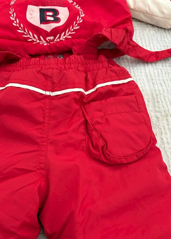 Kız Bebek Kırmızı Kayak Tulumu - Görsel 13