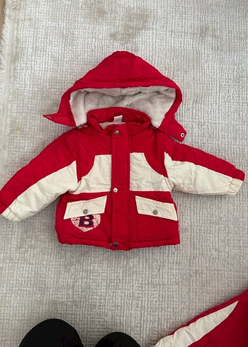 Kız Bebek Kırmızı Kayak Tulumu - Görsel 7