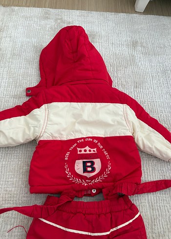 Kız Bebek Kırmızı Kayak Tulumu - Görsel 14