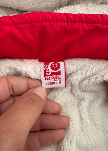 Kız Bebek Kırmızı Kayak Tulumu - Görsel 11