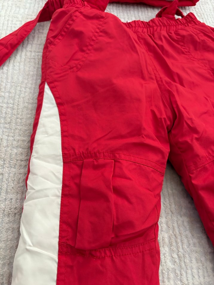 Kız Bebek Kırmızı Kayak Tulumu - Görsel 3