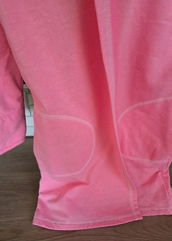 Kapüşonlu Pembe sabahlık - Görsel 2