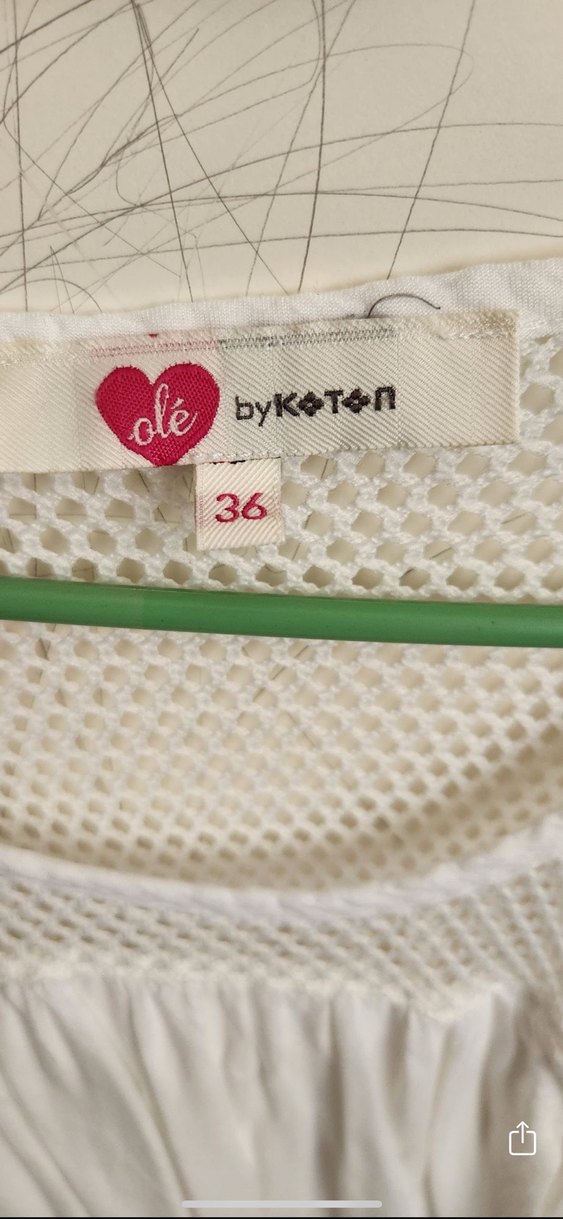 Dantel Detaylı Beyaz Kolsuz Bohem Bluz - Görsel 2