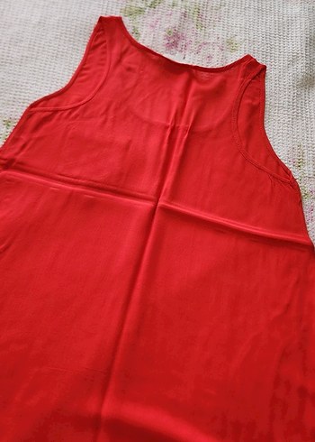 Kırmızı Salaş Düğmeli Kadın bluz - Görsel 4