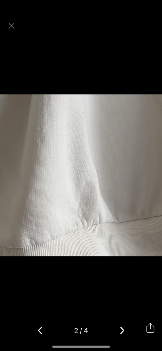 Beyaz Kadın Sweatshirt, Kaplan Baskılı, Sıcak Kumaş - Görsel 2