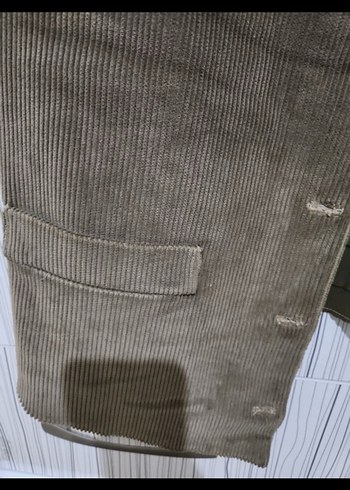 Düğmeli Süet Kahverengi Erkek Yelek - Görsel 3