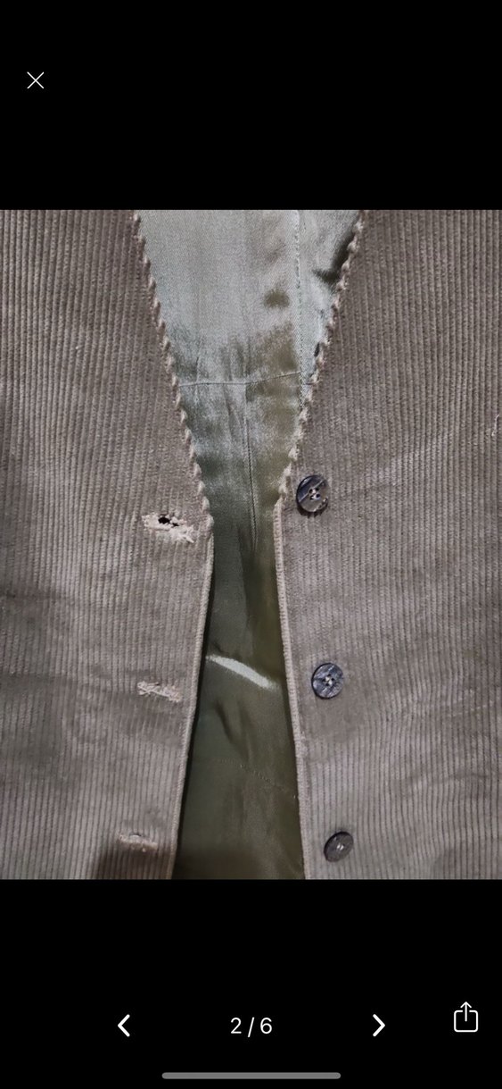 Düğmeli Süet Kahverengi Erkek Yelek - Görsel 2