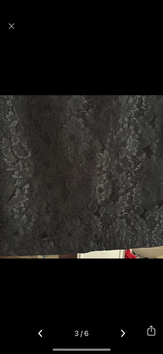 Dantel Detaylı Siyah Midi Kadın Elbise - Görsel 3