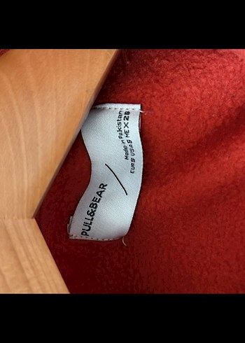 Koyu Kırmızı Kapüşonlu Oversize Sweatshirt - Görsel 6