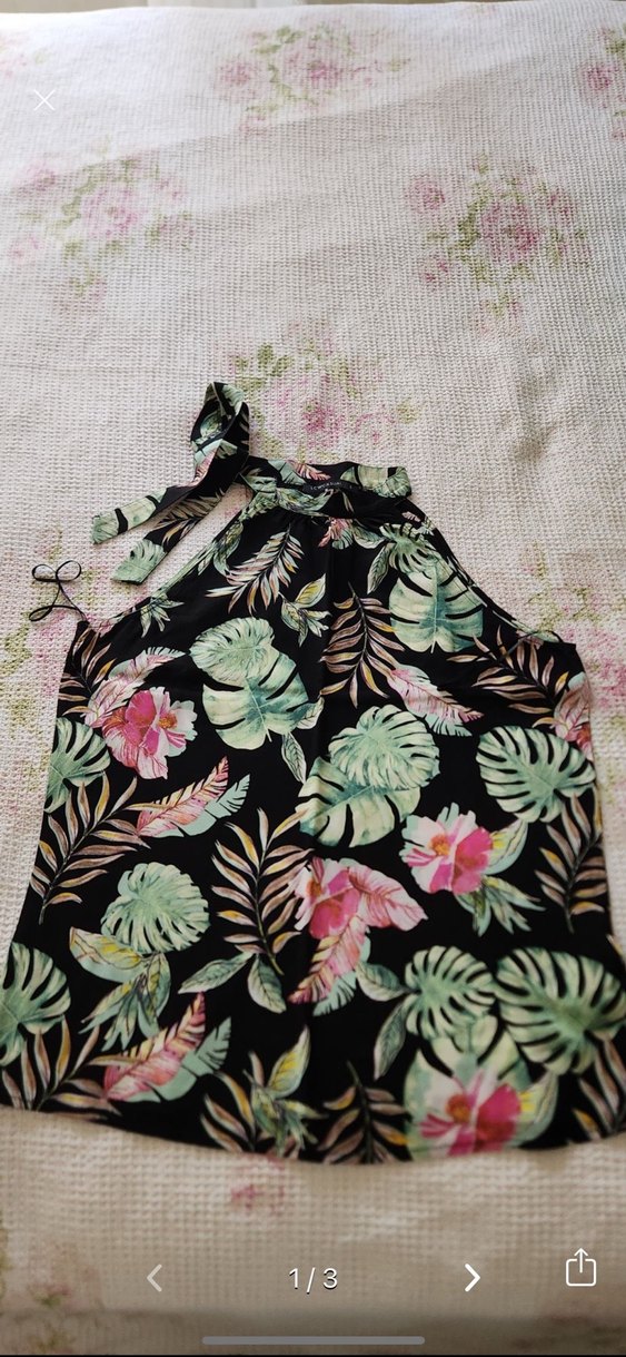 Çiçekli Baskılı bluz - Görsel 4