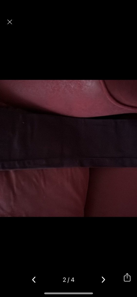 Bordo Kemerli Dar Kesim Midi Kadın Kot Pantolon - Görsel 2