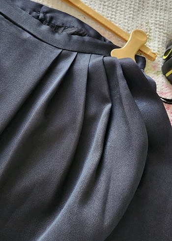 Kadın Lacivert Pilili Midi Kalem Etek - Görsel 8