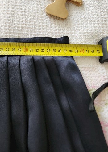 Kadın Lacivert Pilili Midi Kalem Etek - Görsel 5