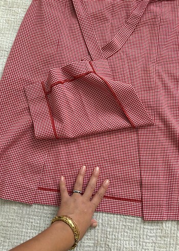 Bordo Midi Hamile Eteği, Kemerli - Görsel 2