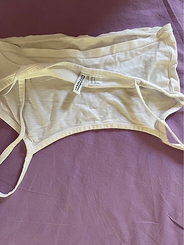 H&M H&M basic beyaz crop