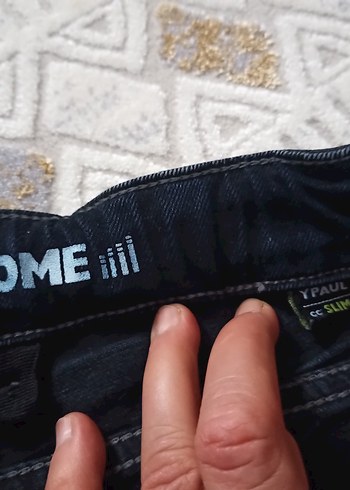 11-12 Yaş Beden Erkek Siyah Regular Fit Denim Jean