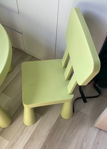 Pastel Yeşil Çocuk Sandalyesi ve Masası ELDEN VERİLİR - Görsel 4