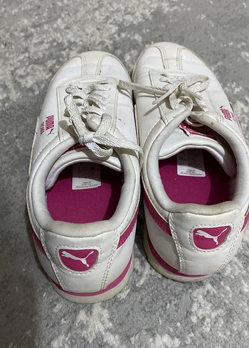 Beyaz Bağcıklı Stiletto Topuklu Kadın Spor Ayakkabı - Görsel 3