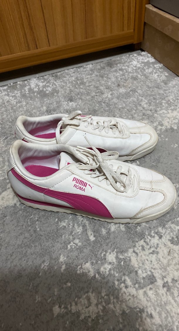 Beyaz Bağcıklı Stiletto Topuklu Kadın Spor Ayakkabı - Görsel 2