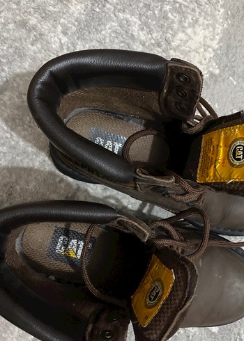 Kahverengi Deri Kadın Dolgu Topuk Bot - Görsel 4