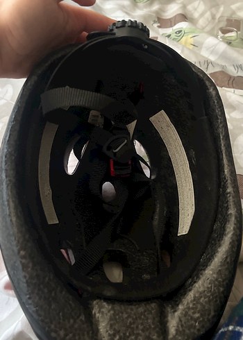 Kırmızı ayarlanabilir bisiklet kaskı - Görsel 4