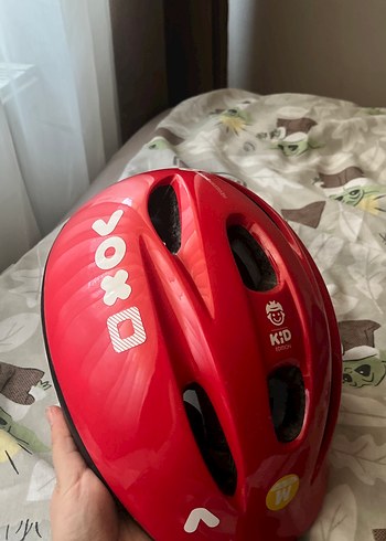 Kırmızı ayarlanabilir bisiklet kaskı - Görsel 9