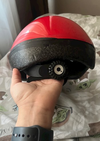 Kırmızı ayarlanabilir bisiklet kaskı - Görsel 3