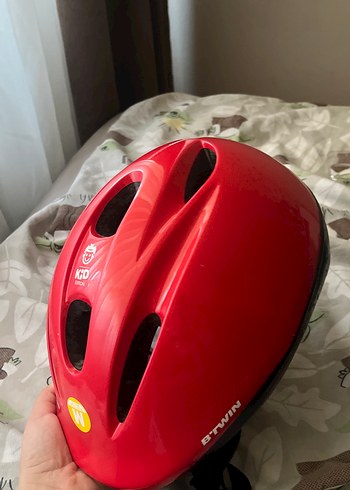 Kırmızı ayarlanabilir bisiklet kaskı - Görsel 8