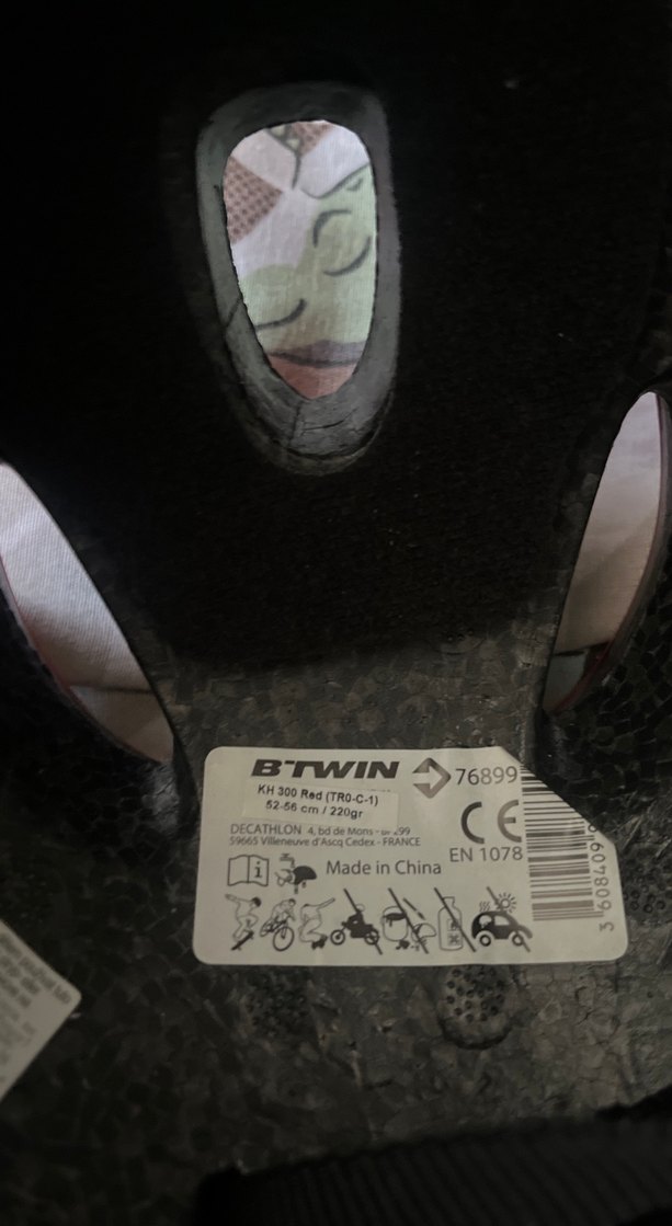 Kırmızı ayarlanabilir bisiklet kaskı - Görsel 5