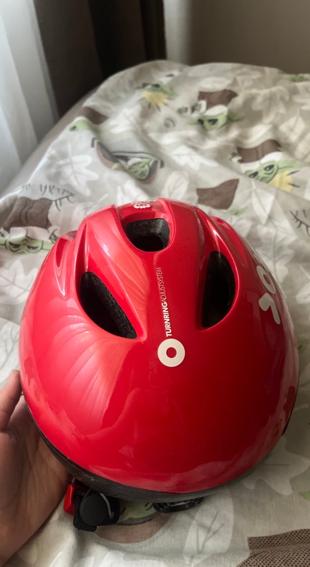 Kırmızı ayarlanabilir bisiklet kaskı - Görsel 2