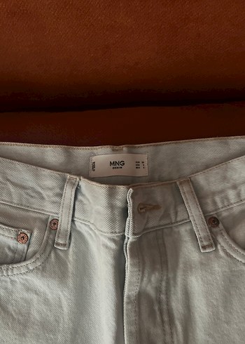 Bebek mavisi Rahat Kesim Midi Kadın Jean - Görsel 3