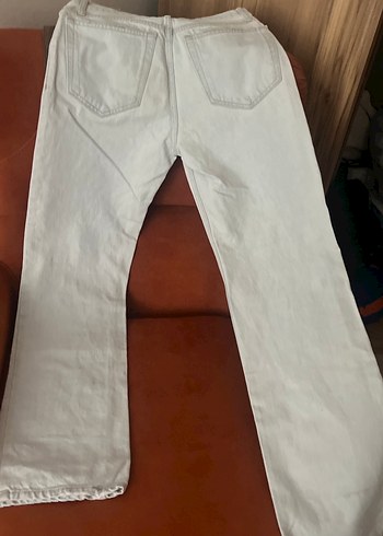 Bebek mavisi Rahat Kesim Midi Kadın Jean - Görsel 2