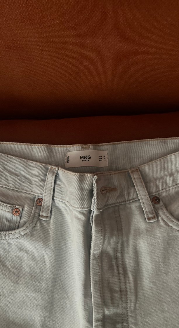 Bebek mavisi Rahat Kesim Midi Kadın Jean - Görsel 3