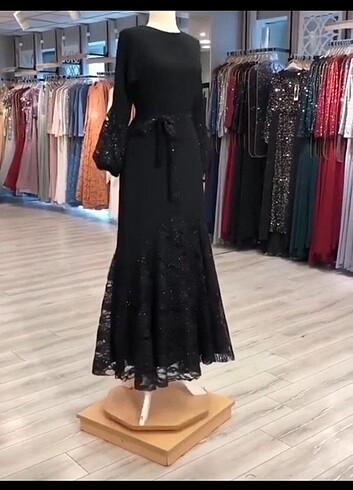 Abiye Siyah payetli abiye 