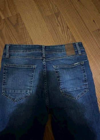 Kadın Lacivert Normal Boy Kot Pantolon - Görsel 3