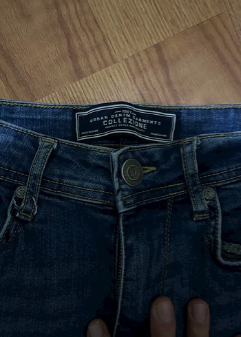 Kadın Lacivert Normal Boy Kot Pantolon - Görsel 2