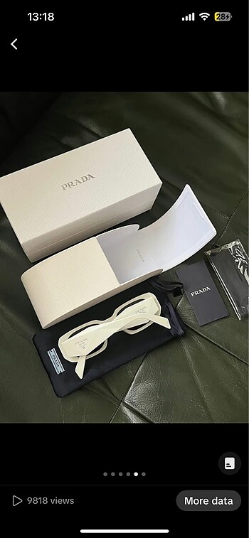 Prada gözlük beyaz