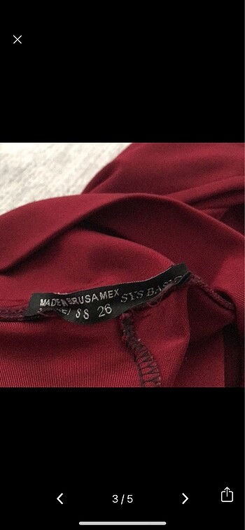 s Beden Bordo tayt