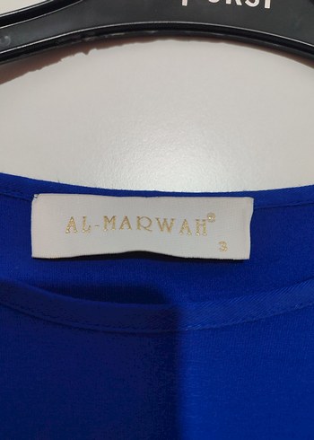 AL-MARWAH Mavi Uzun Kollu Salaş tunik
