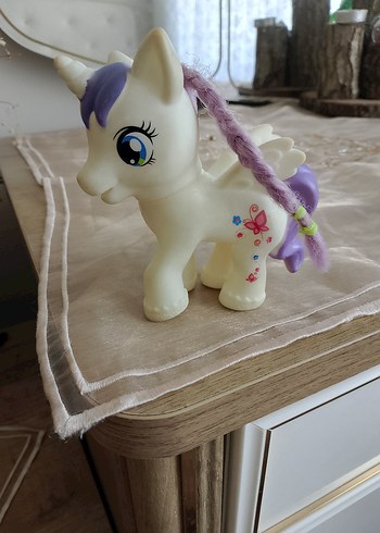 Beyaz Pastel Unicorn Figür