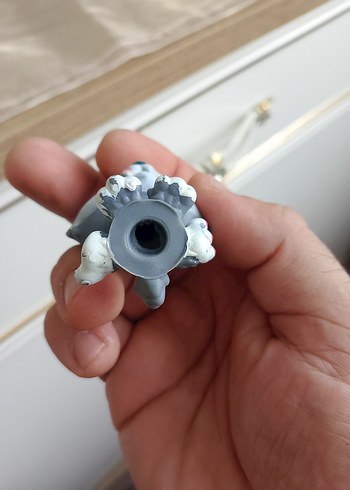  Beden Renk Gri miniş Sevimli köpek Figürü