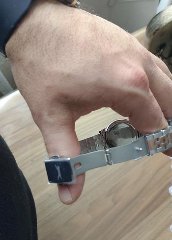 Slazenger Kadın Gri Beyaz Klasik Saat  orjinal - Görsel 4