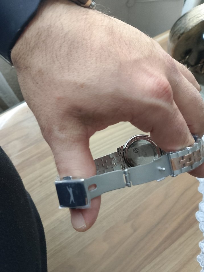 Slazenger Kadın Gri Beyaz Klasik Saat  orjinal - Görsel 4