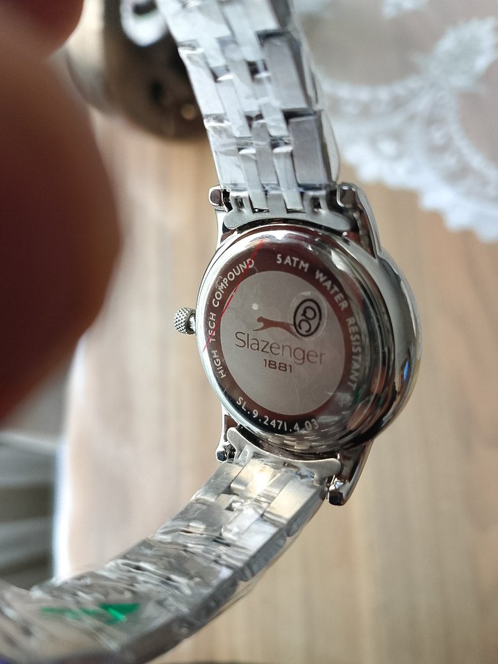 Slazenger Kadın Gri Beyaz Klasik Saat  orjinal - Görsel 2