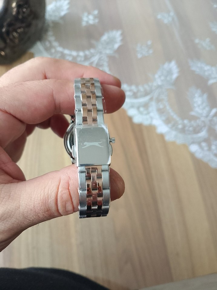 Slazenger Kadın Gri Beyaz Klasik Saat  orjinal - Görsel 3