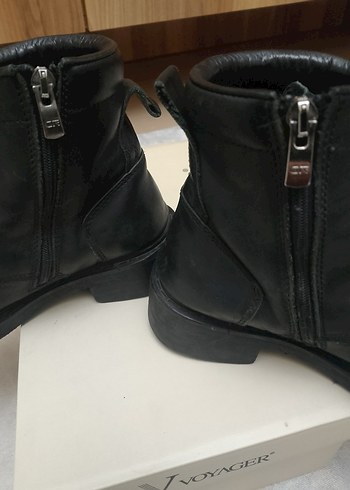 36 Greyder Kadın Siyah Deri Yüksek Topuklu Bot - Görsel 4