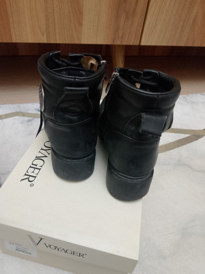 36 Greyder Kadın Siyah Deri Yüksek Topuklu Bot - Görsel 3