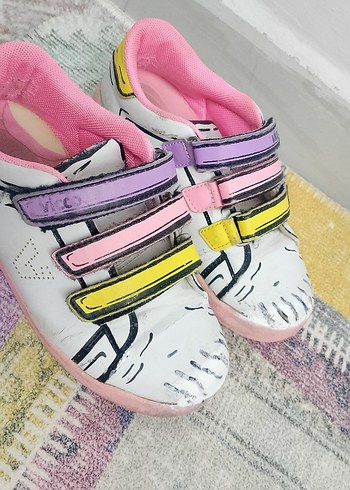 Vicco ışıklı  Renkli Cırt Cırtlı Spor Ayakkabı - Görsel 4